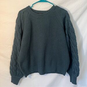 Eloquii Sweater with Detail stitch sleeve in sz 14/16